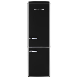 CLASSIC RETRO Unique Retro 22" 9 Cu. Ft. Bottom Freezer Refrigerator (Ugp-275L B Ac) - Midnight In Black