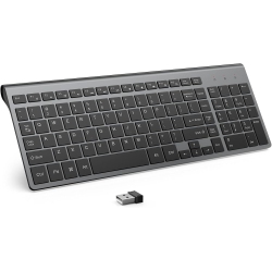 OECECA Wireless Keyboard, 2.4G Slim And Compact Wireless Keyboard for PC, Mac, Imac, Desktop, Computer, Laptop, Smart Tv, Windows Xp/vista/7/8/10 By