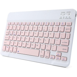 OECECA Ultra-Slim Rechargeable Bluetooth Keyboard Portable Compact Wireless Keyboard for Android Windows Samsung Galaxy Tab Tablet Smartphone Cell