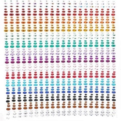 ISTAR Face Gems Rhinestones Pearl Stickers Kit for Makeup With Tweezer, Self-Adhesive Glitter Color Festival Face Jewels Hair Gems Sticker