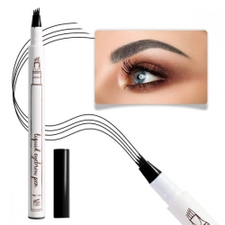 ISTAR New Waterproof Eyebrow Pen Tattoo Micro Blading 4 Fork Tip 3D Makeup Ink Pencil