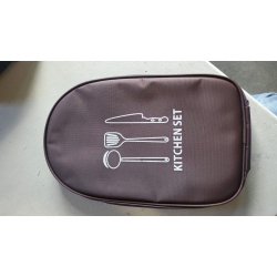 ISTAR Portable Outdoor Cutlery Storage Kit With Carrying Case for Camping, Hiking, And Travel