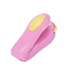 ISTAR Mini Heat Sealing Machine for Home Use, Handheld Mini Portable Sealing Machine Heat Sealer Stapler for Packing Home Use-Pink