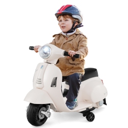 GYMAX Kids Ride On Motorcycle W/ Training Wheels Headlight Horn 6V Battery