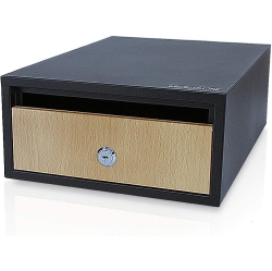 SERENELIFE Horizontal Mount Wall Locking Mailbox - Outdoor Modern Universal Mounted Mailbox - Galvanized 13.7X 9.8X 4.7 Large Capacity Home/office