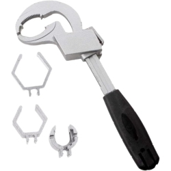 ISTAR Universal Adjustable Double Ended Wrench, Multifunctional Faucet Wrench for Sink, Pipe Wrenches Set for Plumbing Repair Installation Hand Tools