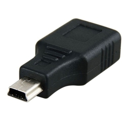 ISTAR USB 2.0 Type A Female to Mini USB 5-Pin Type B Male Adapter