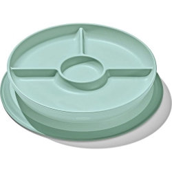 OXO Tot Stick & Stay Suction Divided Plate - Opal