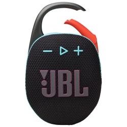 JBL - Clip 5 Waterproof Bluetooth Wireless Speaker - Funky In Black