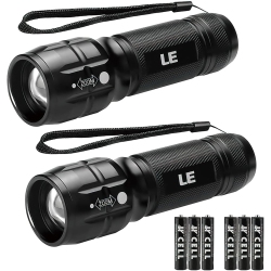 LEPRO Lighting Ever Led Flashlights High Lumens, Small Flashlight, Zoomable, Waterproof, Adjustable Brightness Flash Light for Outdoor, Emergency