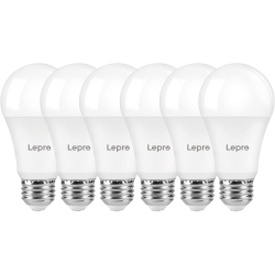 LEPRO Dimmable Led Light Bulbs 100 Watt Equivalent, 14W 1500Lm Daylight 5000K, A19 E26 Standard Medium Base, Ul Fcc Listed, 15000 Hour Lifetime, 6