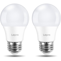 LEPRO Refrigerator Light Bulb 40W Equivalent, A15 E26 Appliance Light Bulb for Fridge, Non-Dimmable, 5W 120V 450Lm Waterproof Moistureproof Fridge