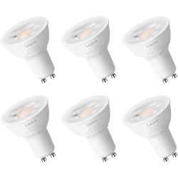 LEPRO Dimmable Gu10 Light Bulbs, 3000K Soft Warm Light Gu10 Led Bulbs, 5.5W(50W Halogen Equivalent) Par16 Led Spotlight Bulb, Track Lighting Bulb