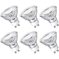 LEPRO Le Gu10 Led Bulbs, 5000K Daylight Gu10 Bulb 50W Equivalent Non-Dimmable, 4W Par16 Led Spotlight Bulb for Track Lighting, 350Lm Light Bulbs For