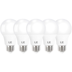 LEPRO Le Led Light Bulbs, 2700K Soft Warm Led Bulb 60W Equivalent, Non-Dimmable, A19 E26 Standard Medium Base, 10000 Hour Lifetime, Ul Listed, 9