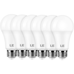 LEPRO Le Led Light Bulbs, 100W Equivalent, 14W 1500Lm 2700K Warm Led Bulb, Non-Dimmable Light Bulb, A19 E26 Standard Base, 10000 Hour Lifetime, 6