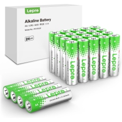 LEPRO Aa Batteries 24 Count, Double A Alkaline Batteries With Ultra Long-Lasting Power, 1.5 Volt 2800Mah Lr6, Holds Power Up to 5 Years