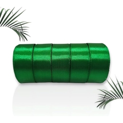 ISTAR 5 Pack Satin Ribbon Polyester Satin Ribbons for Gift Wrapping Diy Crafts Weddings Invitations, Flower Bouquet, Bow Making, Home Decor Sewing