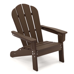 COSTWAY Kids Adirondack Chair With High Backrest Armrests Fire Pit Chair for Kids Ages 3-8