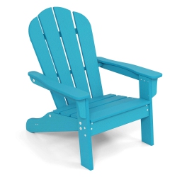 COSTWAY Kids Adirondack Chair With High Backrest Armrests Fire Pit Chair for Kids Ages 3-8