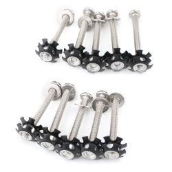 TOPTENG Set Of 10 Rv Ladder Repair Kit Nuts Stainless Bunk Motorhome Parts Camper Trailer Coach