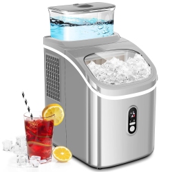 ZAFRO Ice Maker Countertop Up to 33Lbs Of Ice A Day \w Self-Cleaning, 9 PCs/5Mins, Portable Ice Maker Machine \w 1.5L Removable Water Tank/24H