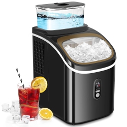 ZAFRO Ice Maker Countertop Up to 33Lbs Of Ice A Day \w Self-Cleaning, 9 PCs/5Mins, Portable Ice Maker Machine \w 1.5L Removable Water Tank/24H