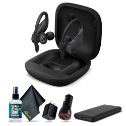 Beats by Dr. Dre Powerbeats Pro In-Ear Wireless Headphones (Black) Bundle with More Accessories
