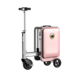 AIRWHEEL Se3S Smart Ride-On Luggage Suitcase (Bluetooth, USB, Removable Battery, Tsa-Approved) - In Pink
