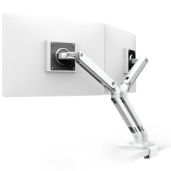 ERGOTRON Mxv Desk Dual Monitor Arm With Under Mount C-Clamp - - (45-518-216) In White