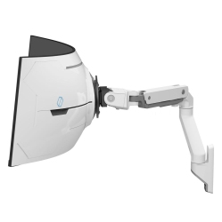 ERGOTRON Hx Wall Monitor Arm With Vhd Pivot for Extreme-Depth Curved Screens - - (45-694-216) In White