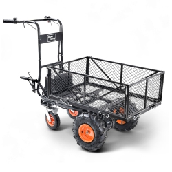 SUPERHANDY Utility Service Cart Power Wagon Wheelbarrow Electric 48V Dc Powered 660Lbs Load And 1000Lbs+ Hauling Capacity Farm And Garden All