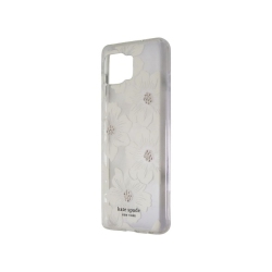 KATE SPADE Protective Hardshell Case for Motorola One 5G | Hollyhock Clear In White