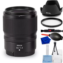 NIKON Nikkor Z 50MM F/1.4 Lens ( Z) 20128 - 7PC Accessory Bundle