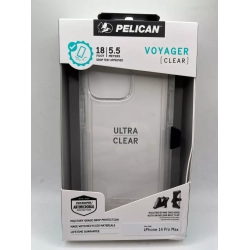 PELICAN Voyager Clear 4 Layer Extreme Protection Clear/black Case Holster/stand Incluoded - Iphone 14 Pro