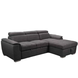 UPMODERNE Spencer 3-Seater Sectional Sofa Bed With Adjustable Headrests And Storage