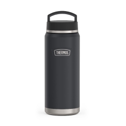 THERMOS Icon Series By Stainless Steel Water Bottle With Screw Top Lid, 40 Ounce, Granite