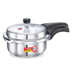 PRESTIGE 2L Alpha Deluxe Induction Base Stainless Steel Pressure Cooker, 2.0-Liter