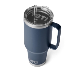 YETI Rambler 42 OZ Straw Mug, Vacuum Insulated, Stainless Steel In Navy