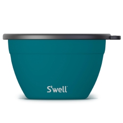 S'WELL - Salad Bowl Kit, Kitchen Essential (64OZ, Peacock Blue)