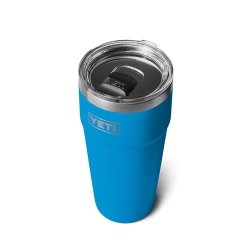YETI Rambler 30 OZ Stackable Tumbler, Stainless Steel, Vacuum Insulated With Magslider Lid, Big Wave In Blue