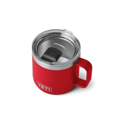YETI Rambler 14 OZ Stackable Mug, Vacuum Insulated, Stainless Steel With Magslider Lid, Rescue In Red