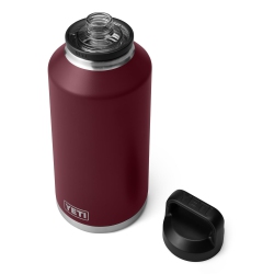 YETI Rambler 64 OZ Bottle, Vacuum Insulated, Stainless Steel With Chug Cap, Wild Vine In Red
