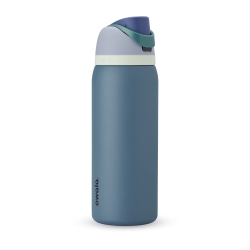 OWALA Freesip Insulated Stainless Steel Water Bottle With Straw, Bpa-Free 32 OZ - Denim