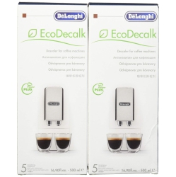 DE'LONGHI Delonghi Eco Descaling Solution 5513291781 (Pack Of 2), Set Of 2 In White