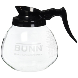 BUNN 12 Cup Standard Decanter Coffee Pot, Clear/black