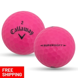 MULLIGAN GOLF BALLS 36 Callaway Supersoft 5A Recycled Used Golf Balls In Pink