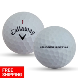 MULLIGAN GOLF BALLS 24 Callaway Chrome Soft X Pristine Recycled Used Golf Balls