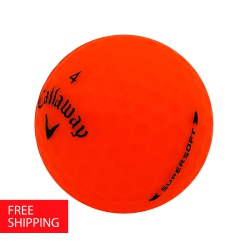 MULLIGAN GOLF BALLS 48 Callaway Supersoft 5A Recycled Used Golf Balls In Orange