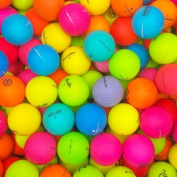 MULLIGAN GOLF BALLS 72 Mix Matte Color Aaa Recycled Used Golf Balls